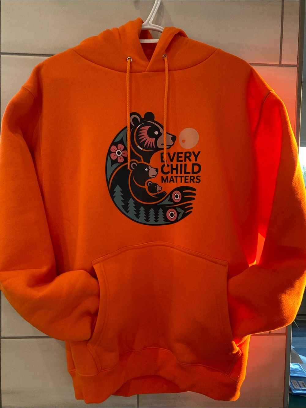 Every Child Matters Orange Graphic Hoodie - Pullover Sweatshirt